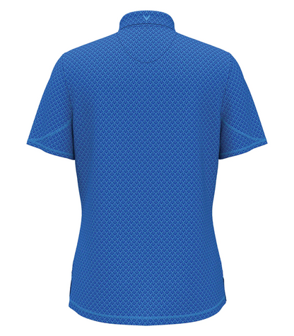 CALLAWAY ALL-OVER STITCHED CHEV LADIES’ POLO.