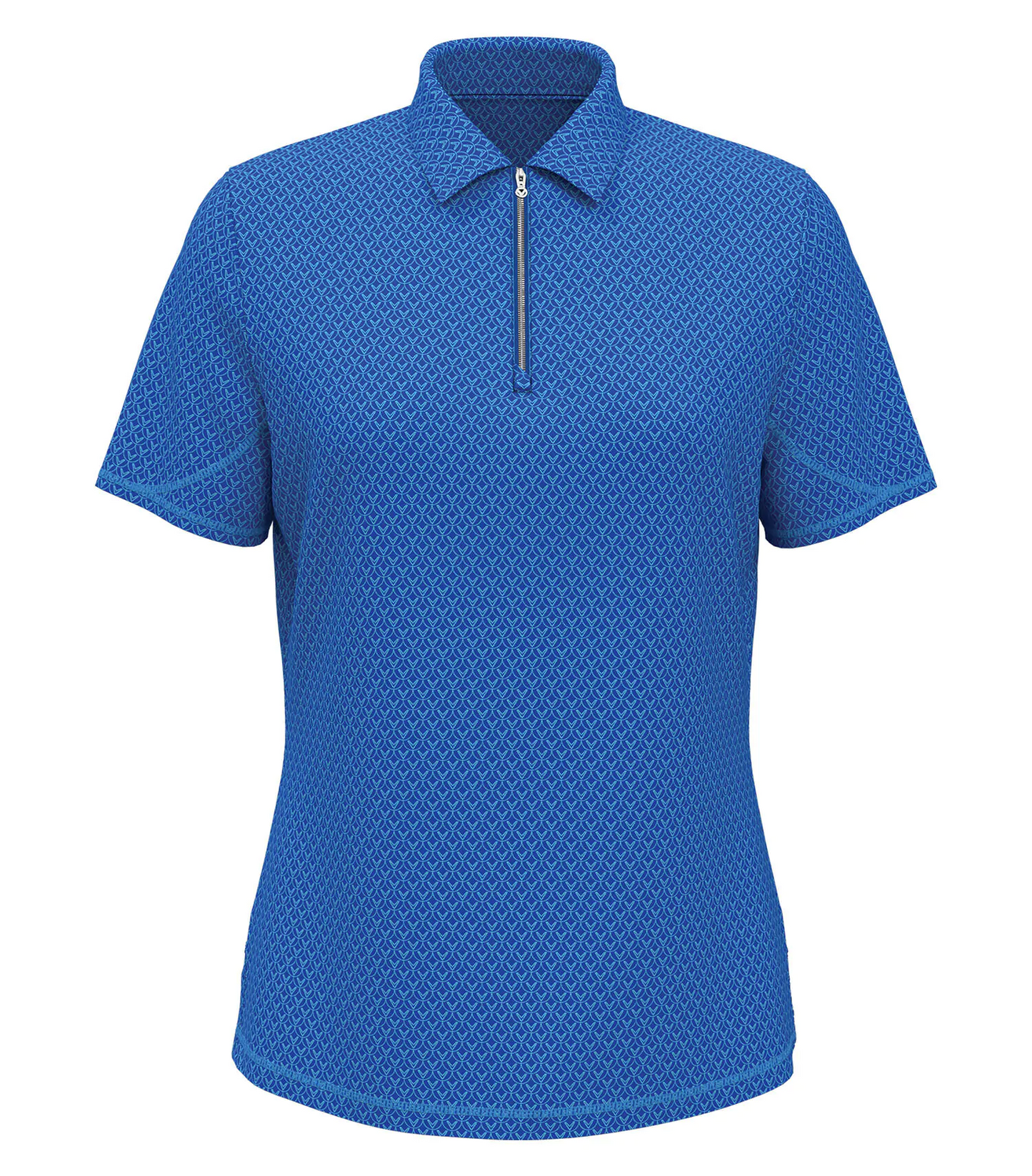 CALLAWAY ALL-OVER STITCHED CHEV LADIES’ POLO.