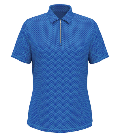 CALLAWAY ALL-OVER STITCHED CHEV LADIES’ POLO.