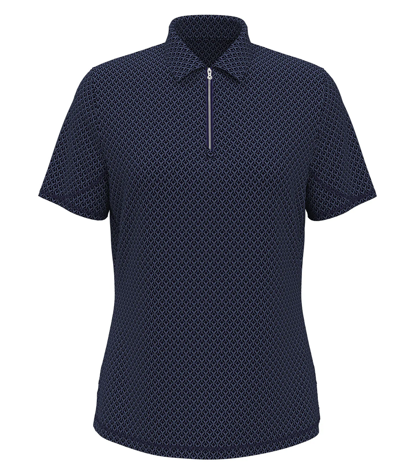 CALLAWAY ALL-OVER STITCHED CHEV LADIES’ POLO.