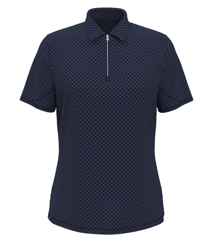 CALLAWAY ALL-OVER STITCHED CHEV LADIES’ POLO.