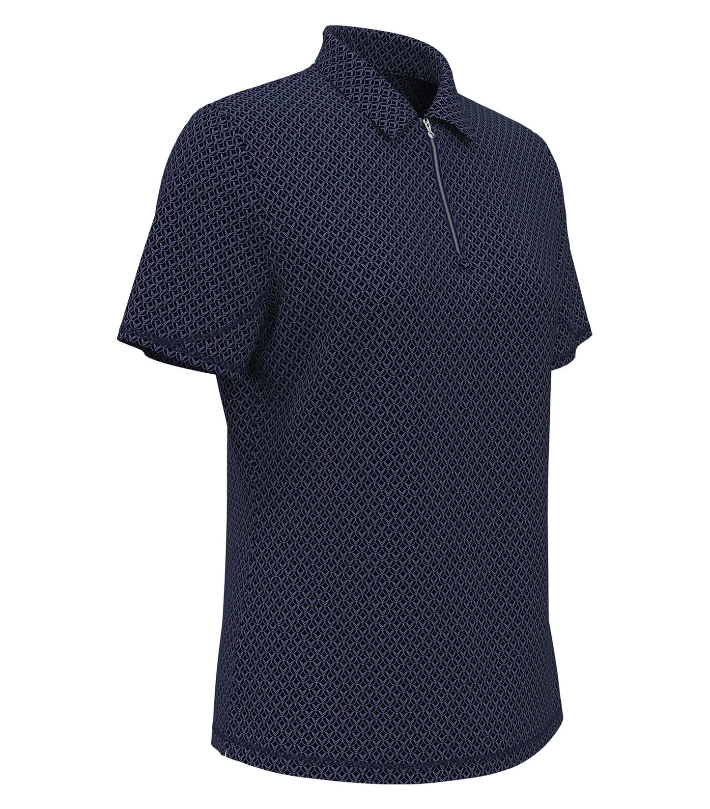 CALLAWAY ALL-OVER STITCHED CHEV LADIES’ POLO.