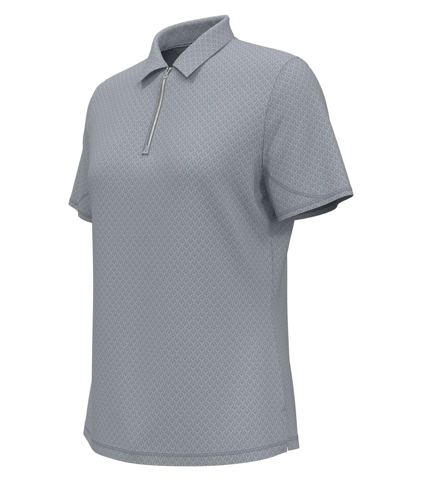CALLAWAY ALL-OVER STITCHED CHEV LADIES’ POLO.