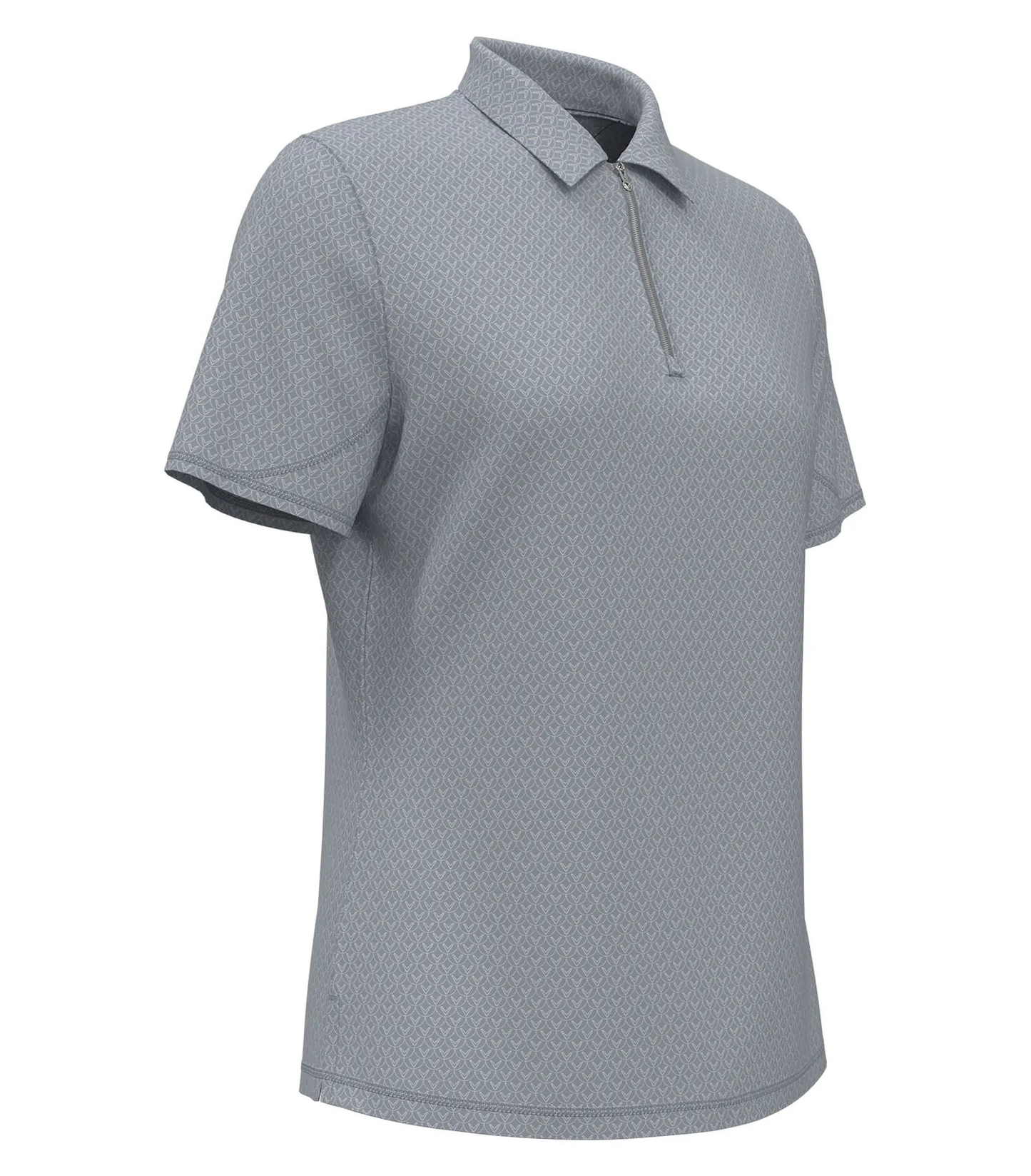 CALLAWAY ALL-OVER STITCHED CHEV LADIES’ POLO.
