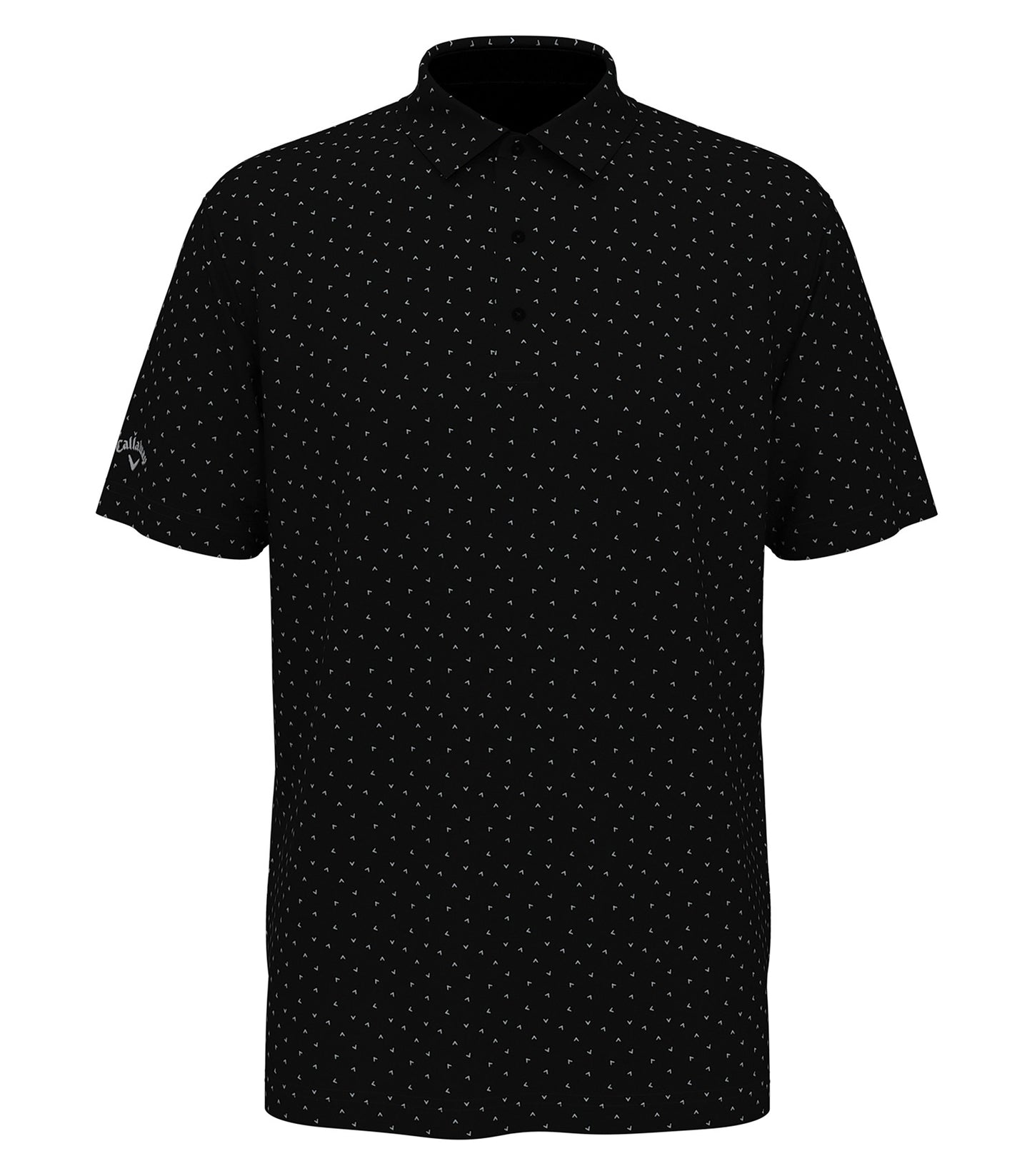 CALLAWAY MICRO CHEV PRINT POLO.