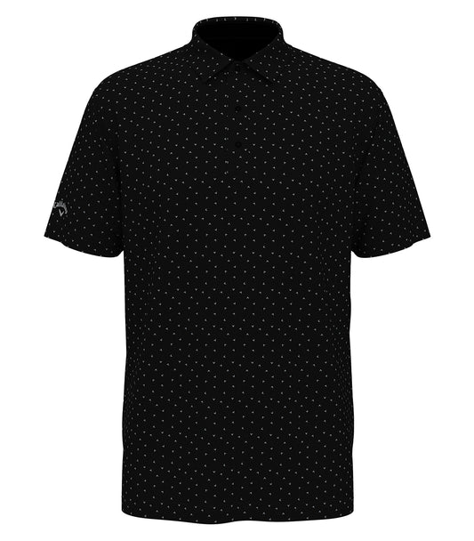 CALLAWAY MICRO CHEV PRINT POLO.