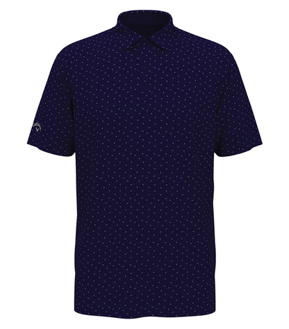 CALLAWAY MICRO CHEV PRINT POLO.